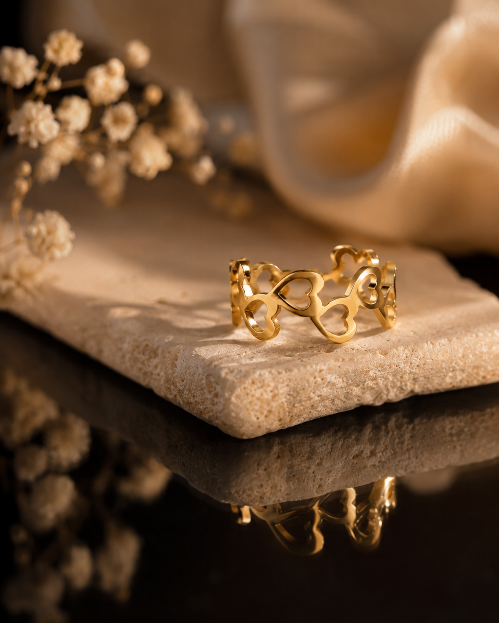Anti Tarnish Heart Ring for Women