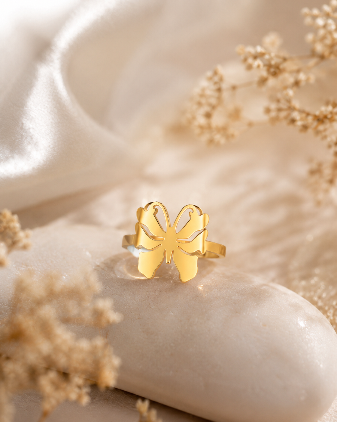 Anti Tarnish Butterfly Ring for Women