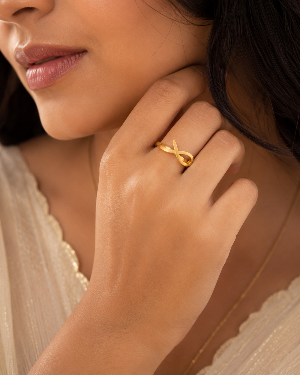 Anti Tarnish Infinity Ring for Women